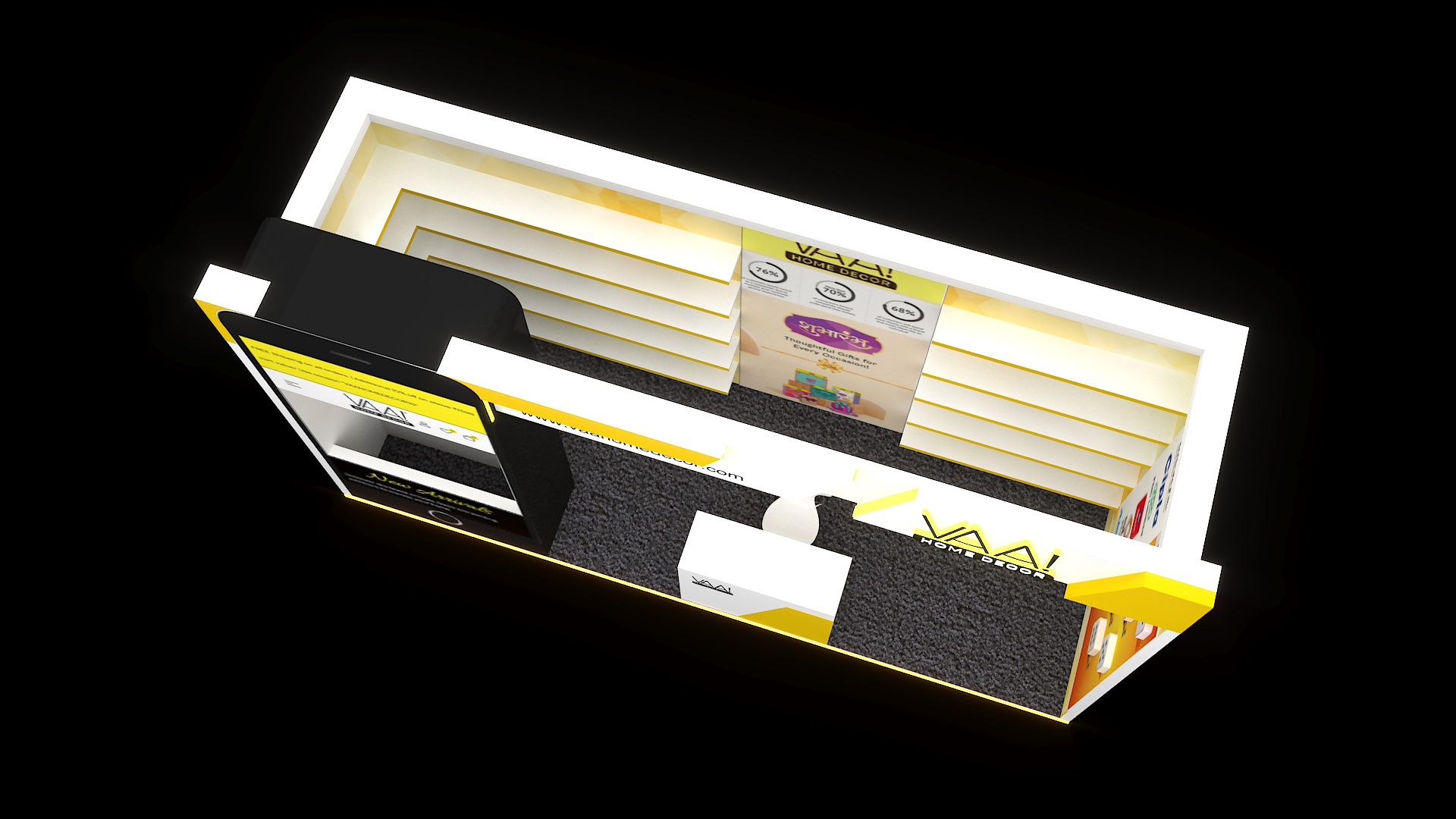 small one side exhibtion stall-3