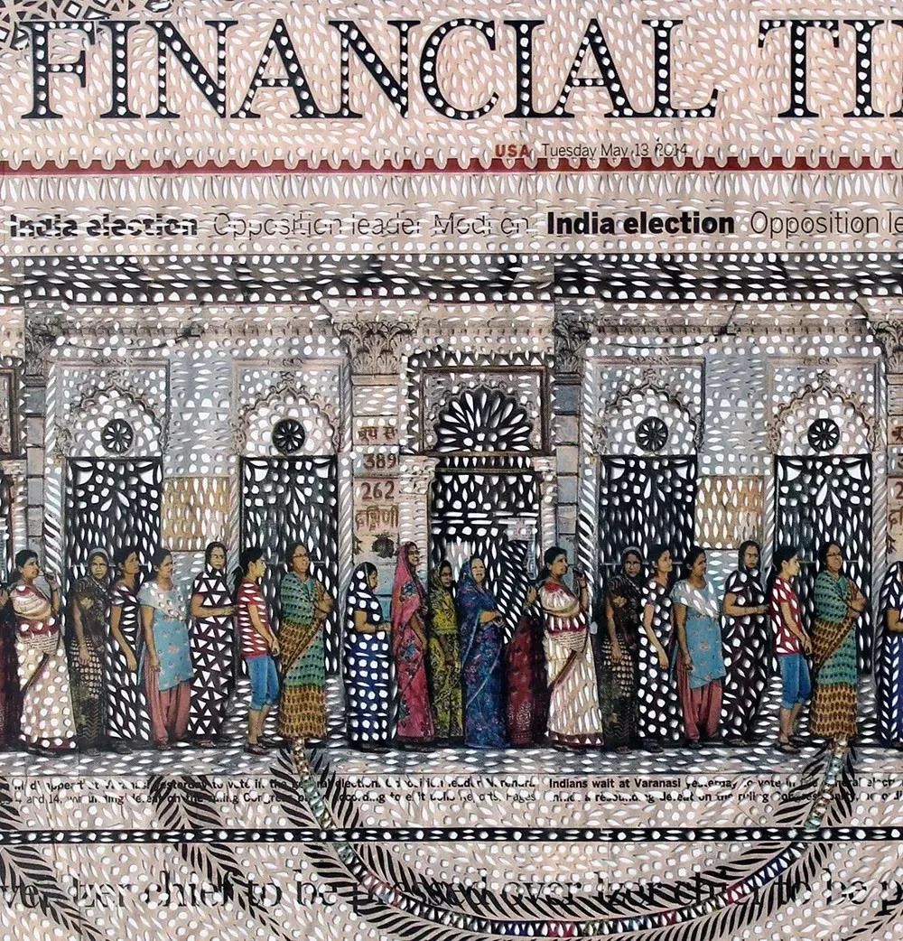 Myriam Dion 报纸改造艺术-59