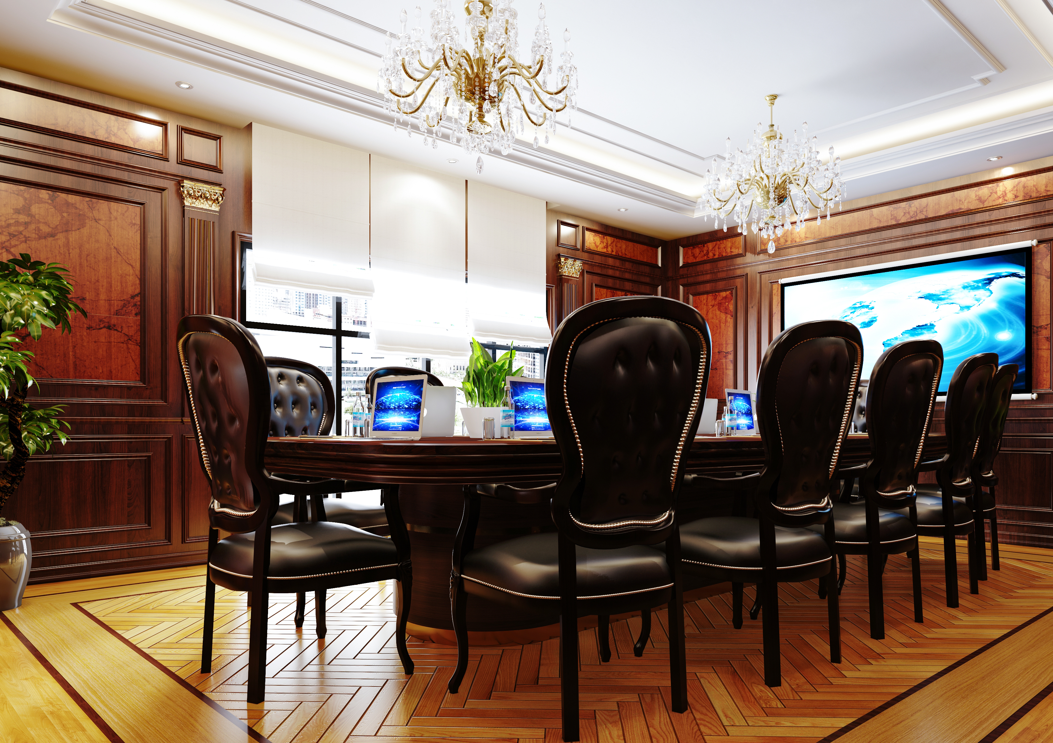 埃及经理会议室经典风格设计-14