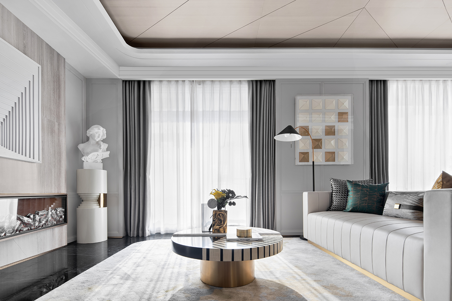 中梁·西安 国宾府上叠别墅丨中国西安丨几朵设计-4