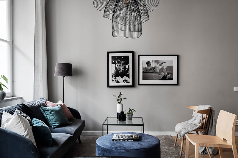 简约时尚的斯堪的纳维亚公寓空间规划-10