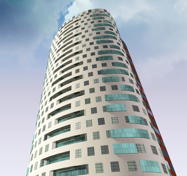 Kastanaevskaya街带非居住空间及地下停车场的公寓楼丨俄罗斯莫斯科-0