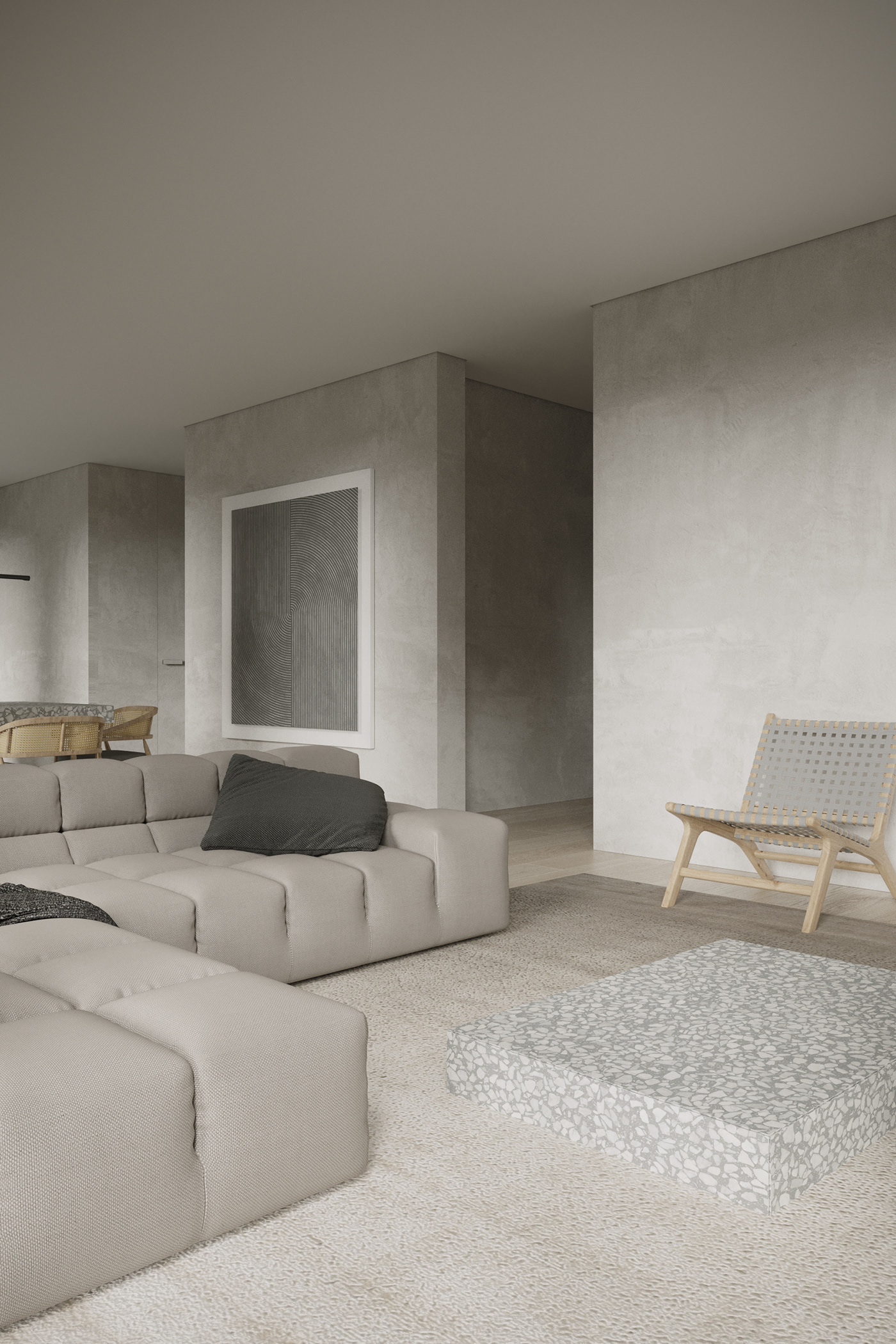 极简中性风公寓设计-1