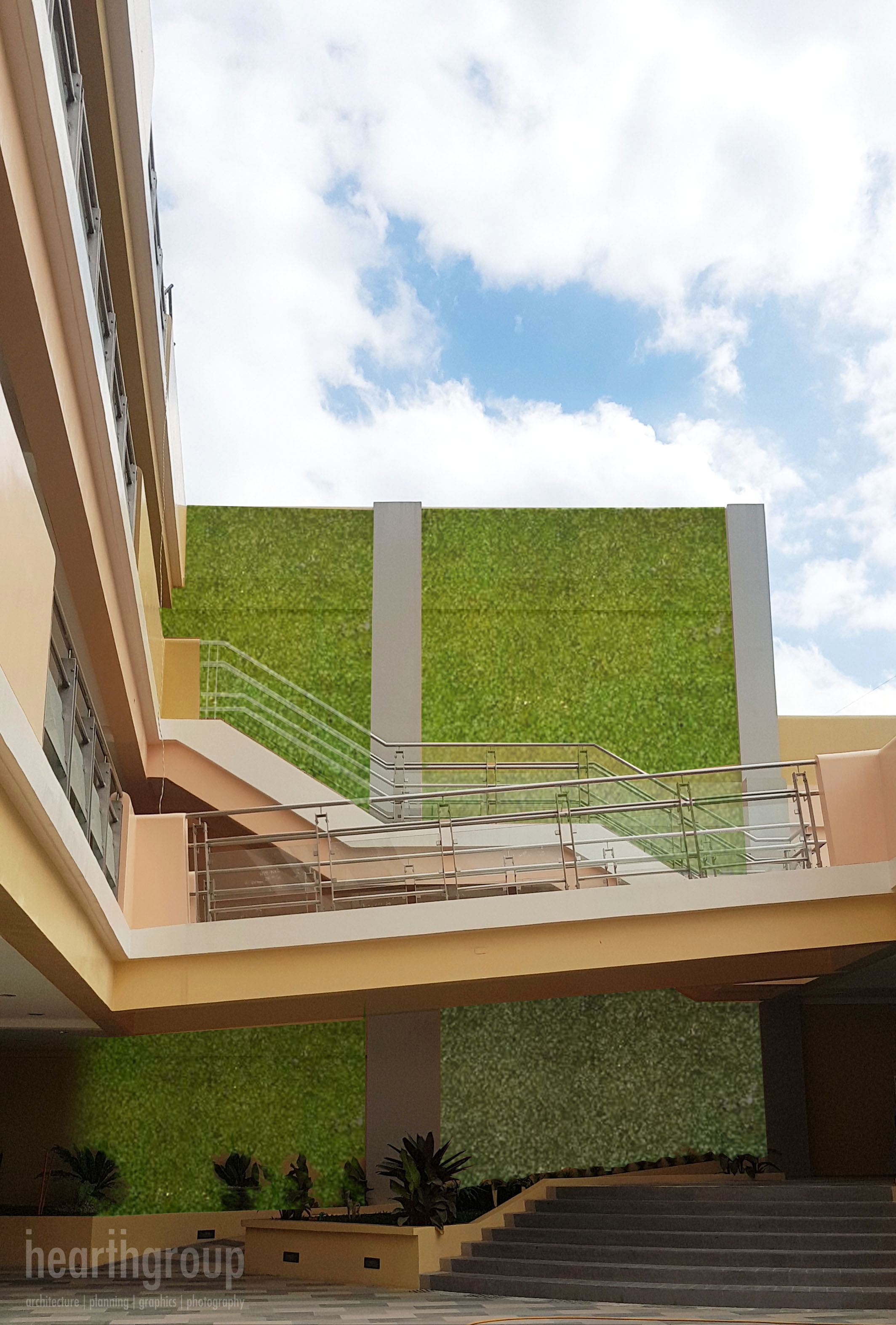 q square 商业广场 | 绿色公园屋顶与室内景观的完美融合-14