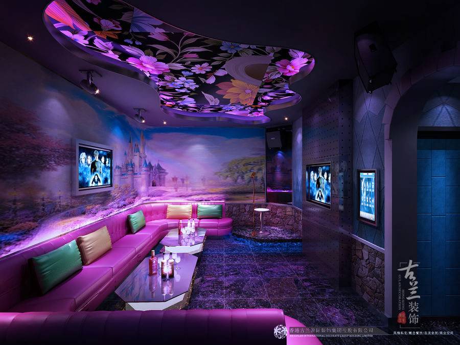 成都ktv装修公司 石棉爱K量贩式KTV装修-9