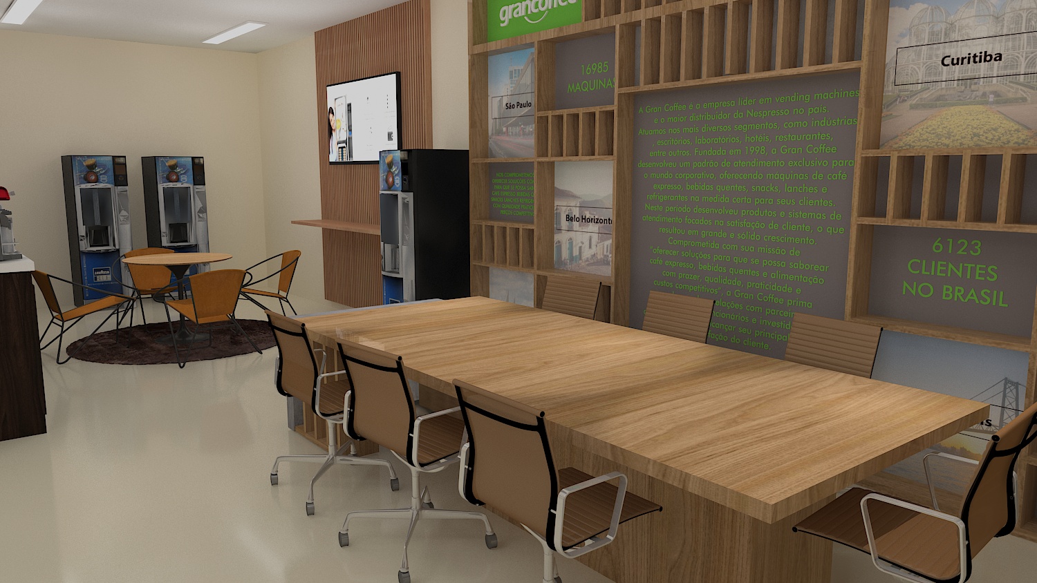 Ambientação para showroom Grancoffee-6