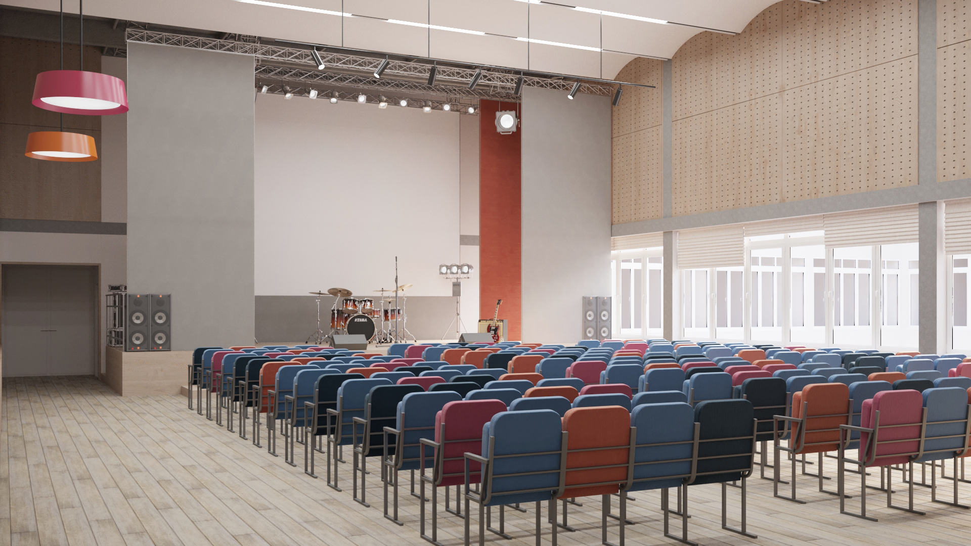 Lyceum NO· 86 大会堂室内设计丨俄罗斯雅罗斯拉夫尔丨Alena Kokueva,Silviya Al Ubed-3