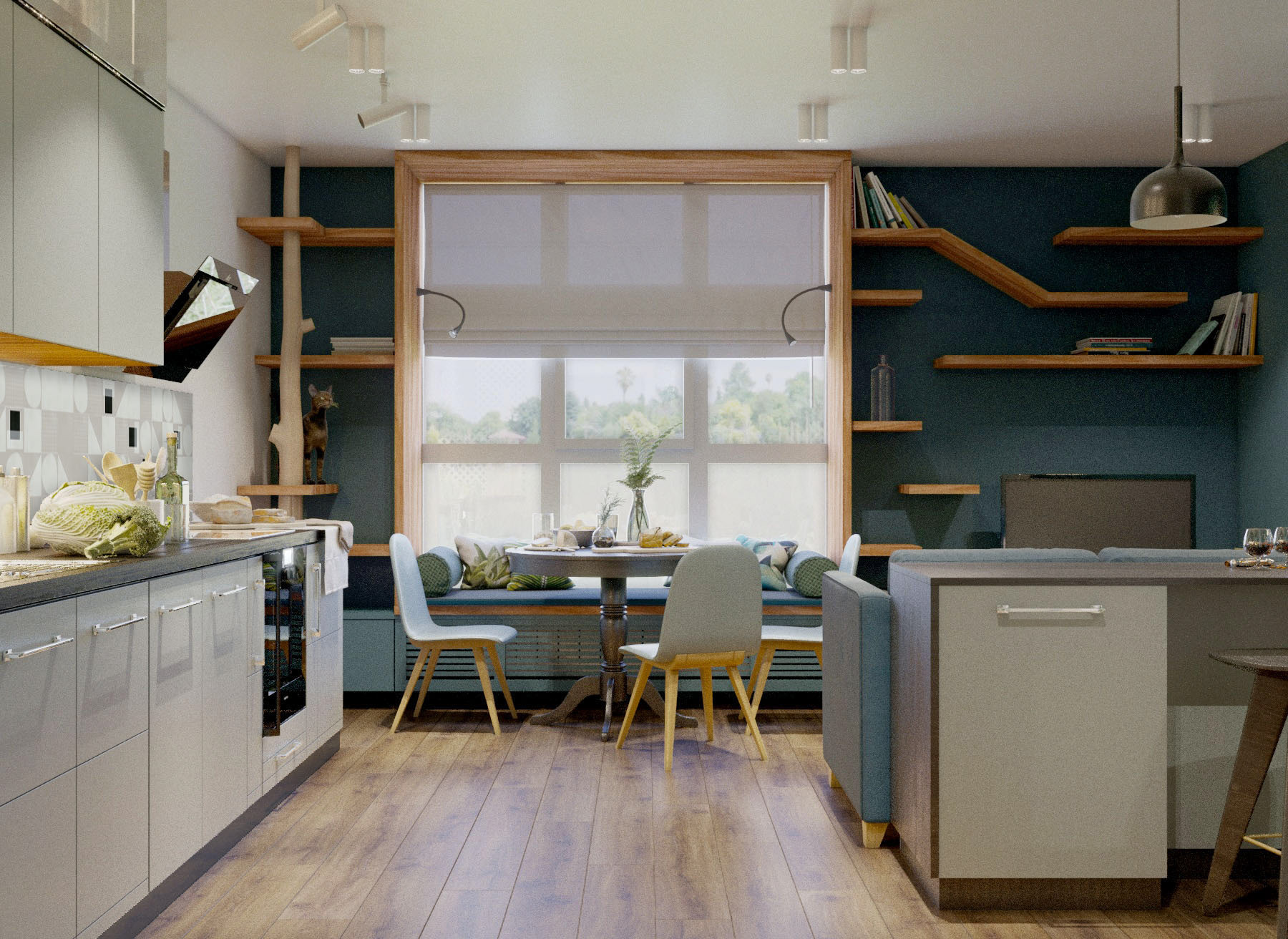 Apartment Interior for cat lovers-0