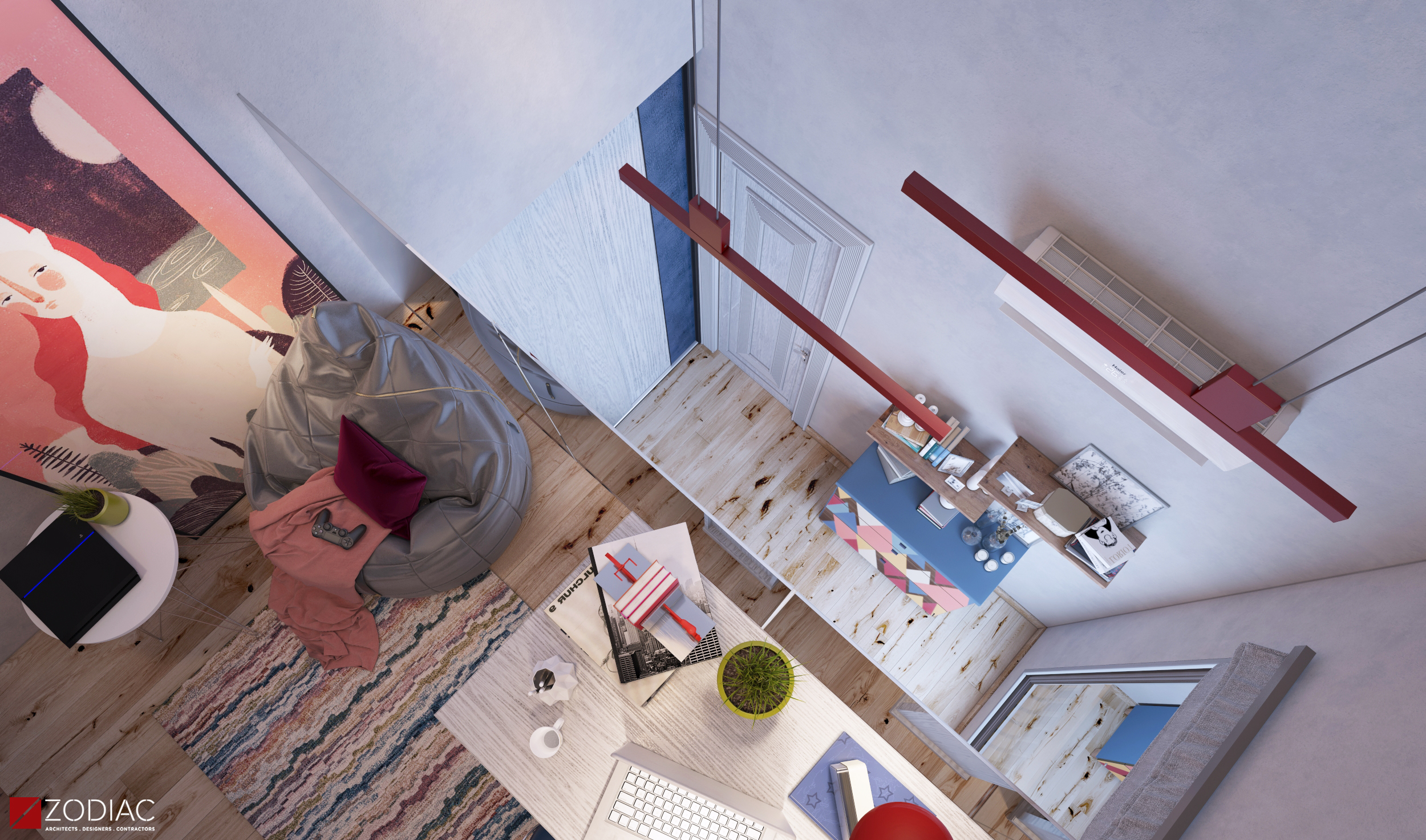 现代双层高男孩卧室设计丨埃及丨Zodiac ADC-16