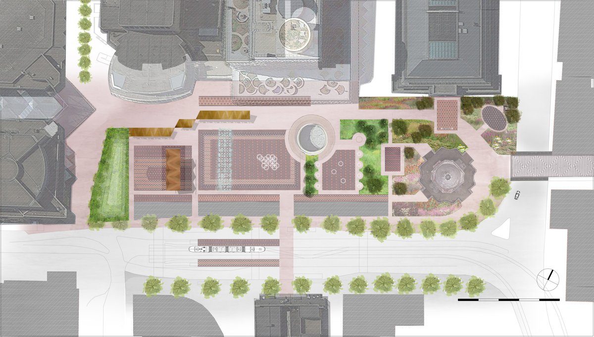 Centenary Square公共空间竞赛项目丨英国伯明翰-3