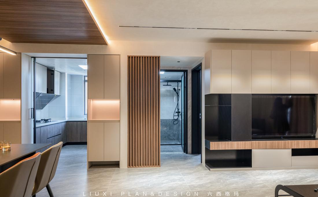 126㎡现代无主灯家居设计-6