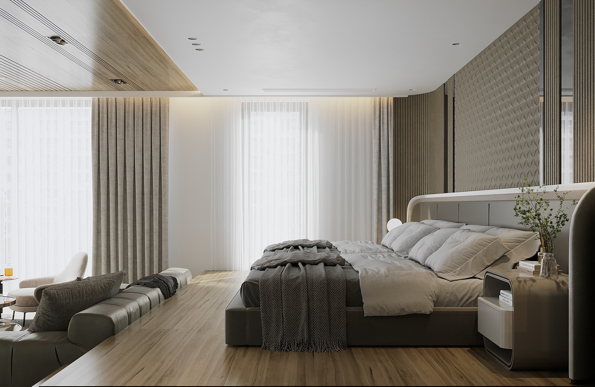 室内卧室设计丨越南丨Thắng-9