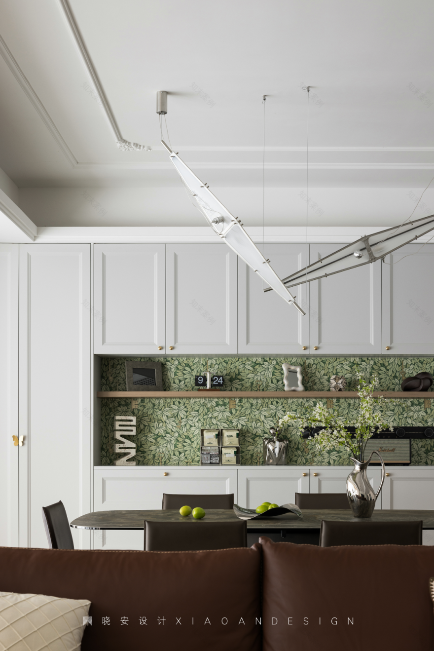 复古蓝红拼接法式美居丨晓安设计-38