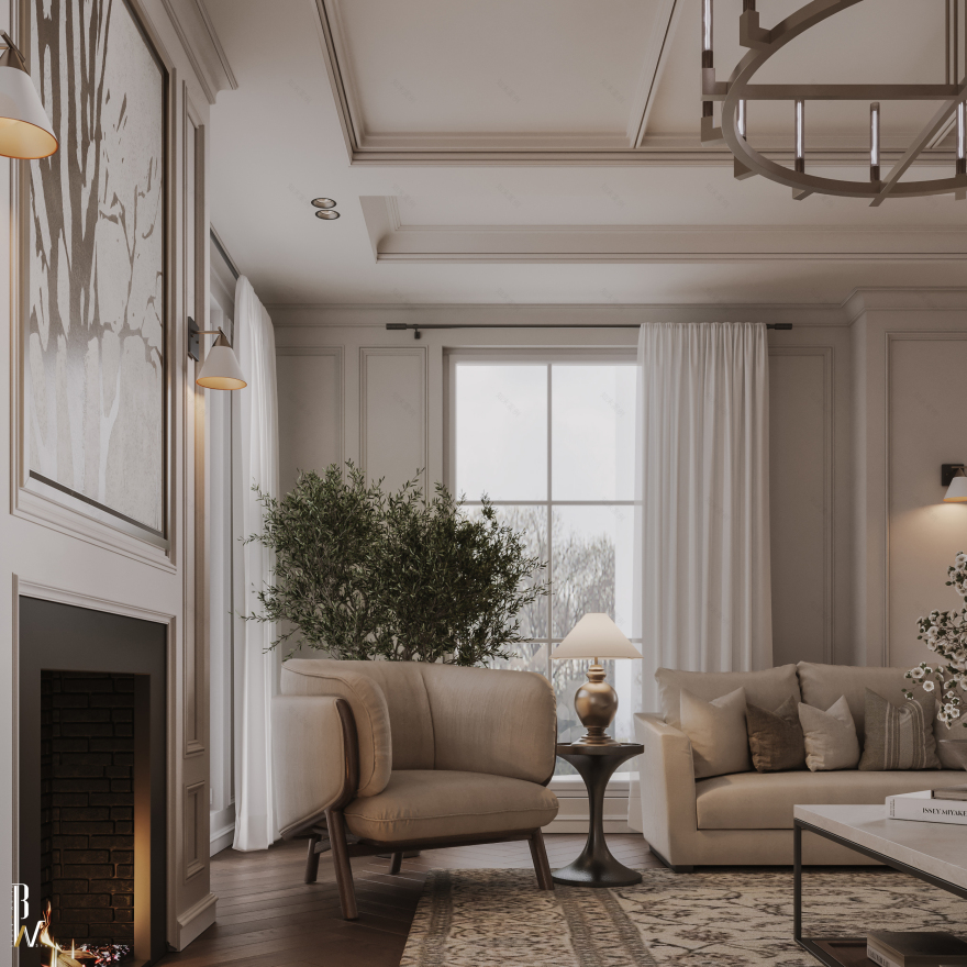 居住区域设计丨美国丨Black N White-19