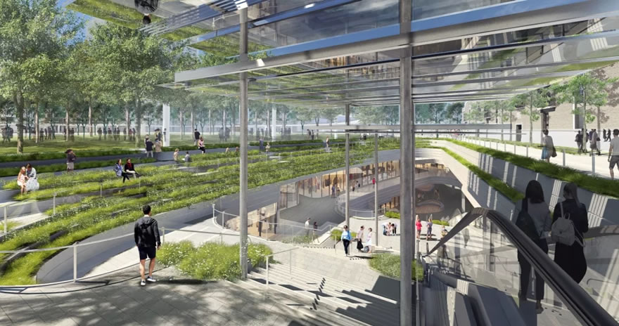 上海苏河湾中心绿湾公园——融入城市峡谷的公共空间-17