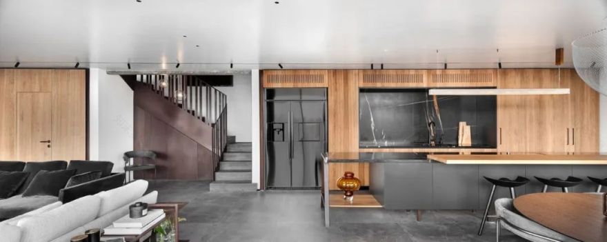 特拉维夫顶层住宅,黑白色调的时尚空间-40