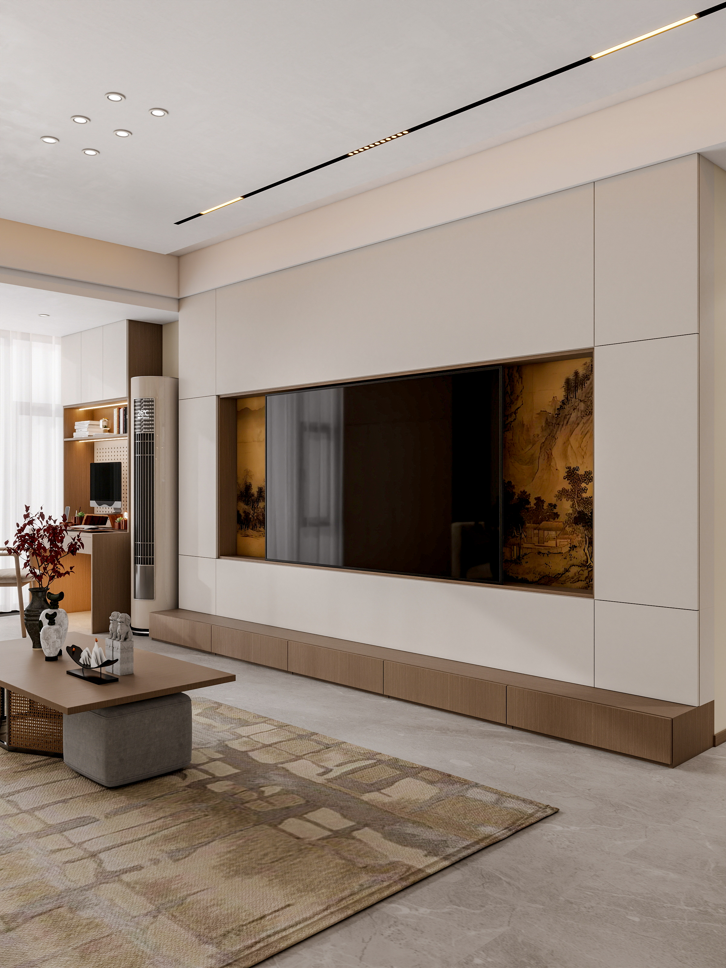 四川岳池香水湾（116平方简约中式三居室）-6