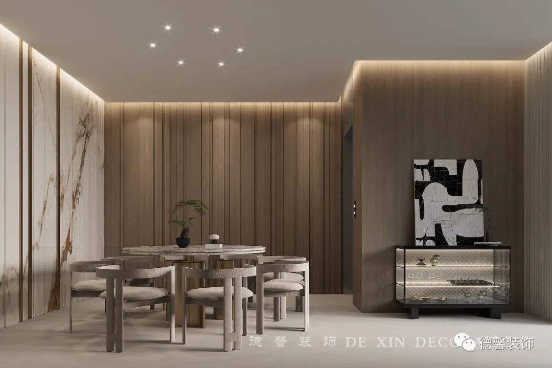 广州南沙 300㎡轻法式别墅设计丨中国广州丨德馨装饰-3