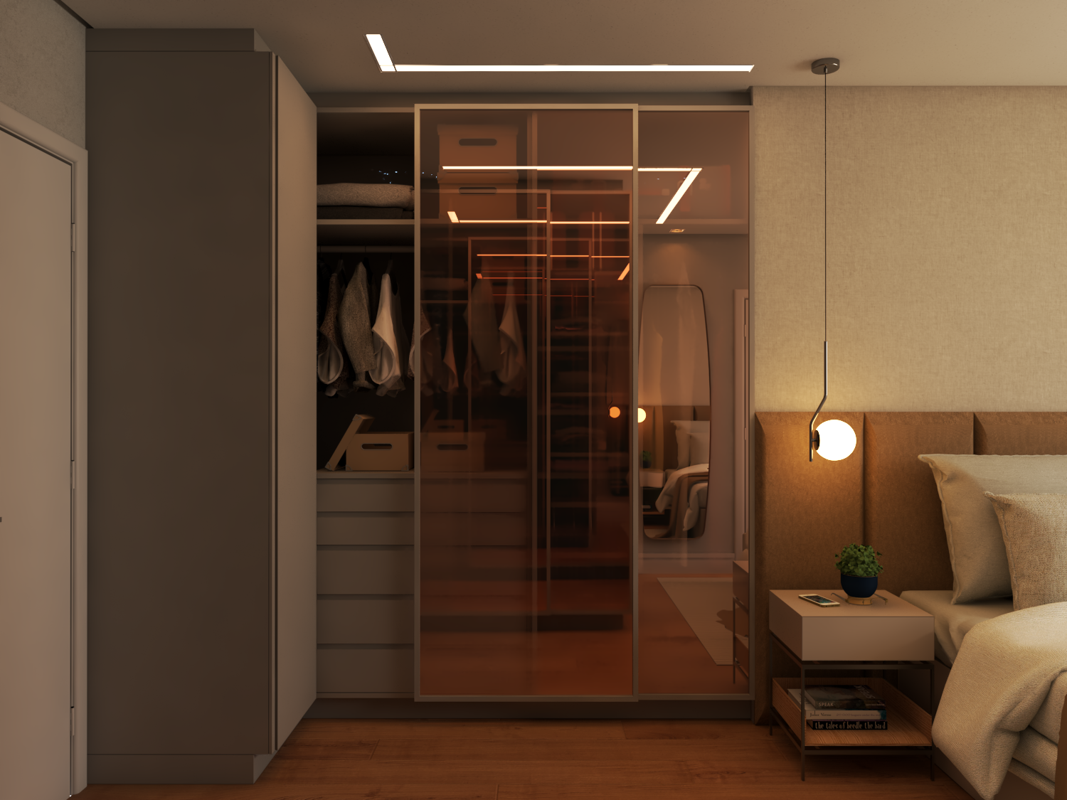 Apt·Glass 套房主卧丨ZEDY ARQUITETURA-15