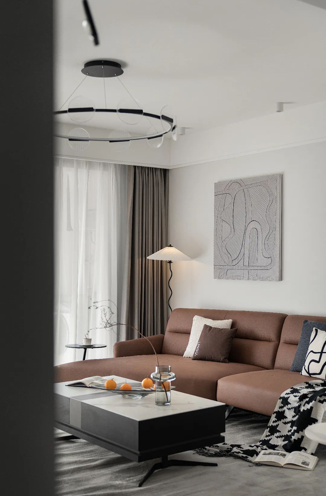 136㎡三室两厅，在幽静中绽放青春  度设计机构-2