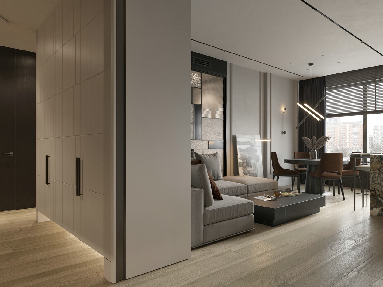 113㎡ 简约风公寓设计-2