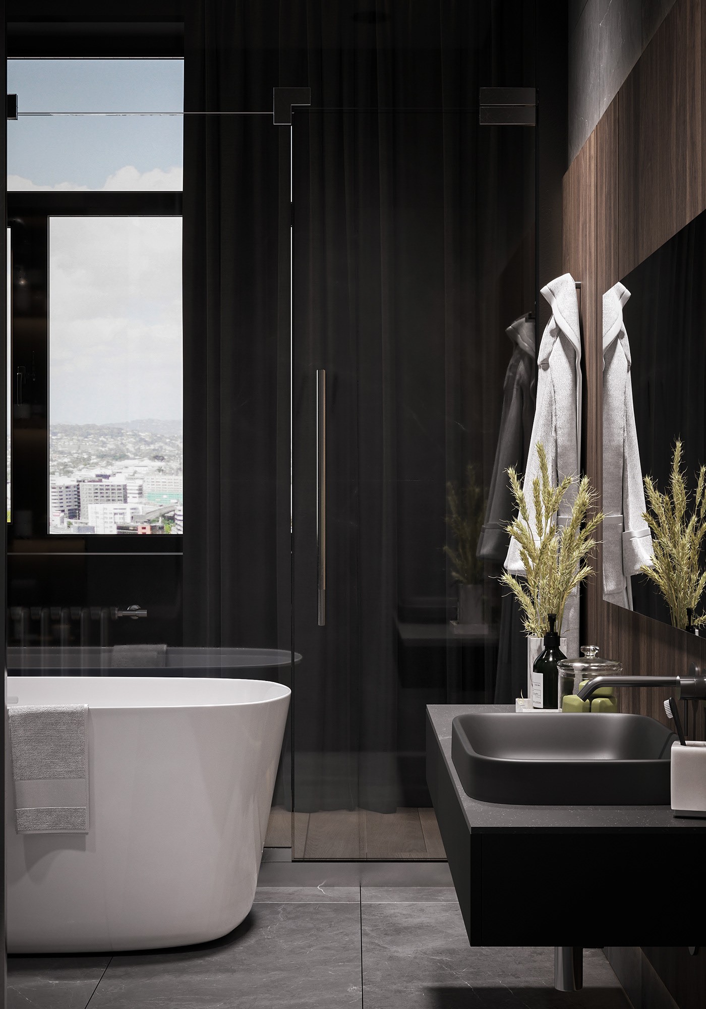 深色系公寓设计-14