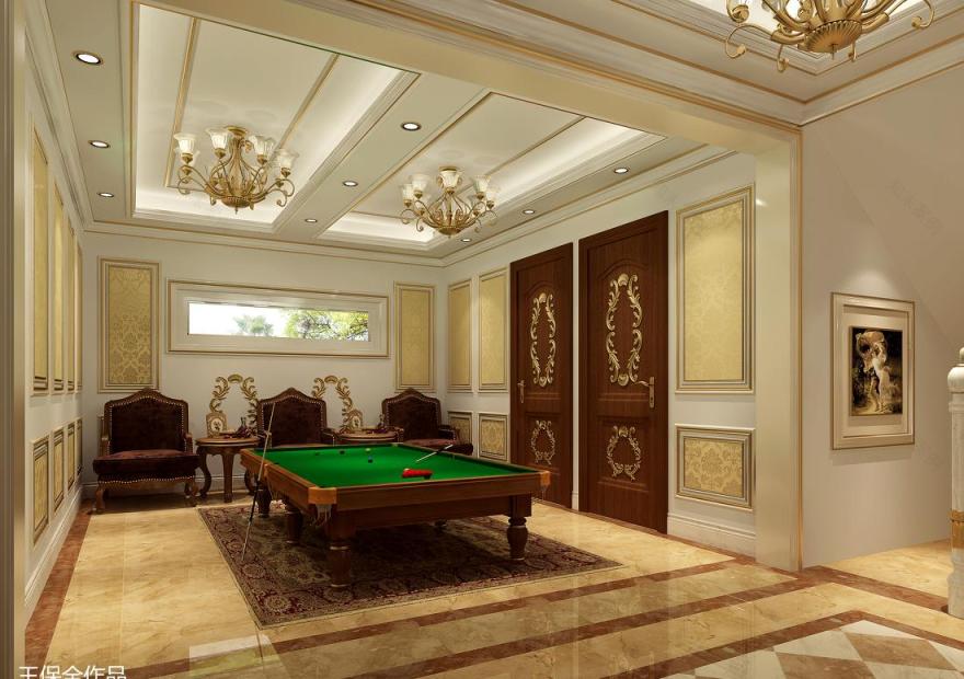 潮白河孔雀城·欧式宫廷风格室内设计-16