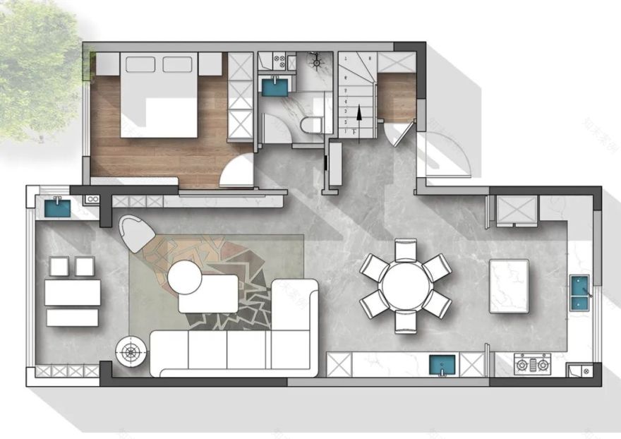 碧桂园·国湖中叠户型设计丨青马别墅空间设计-40