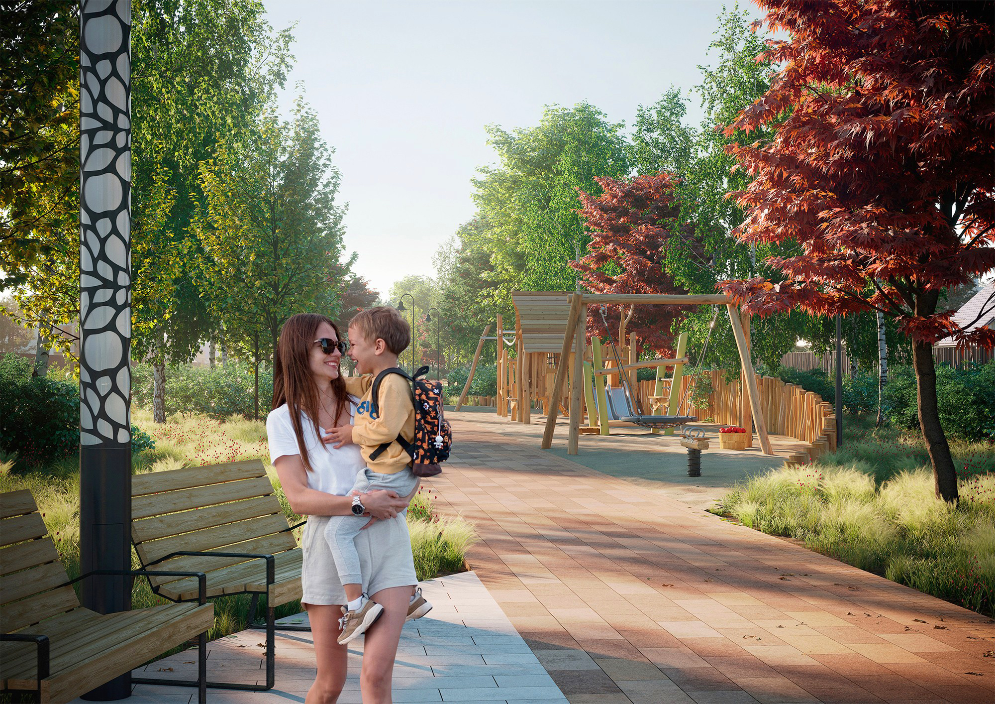 Яблони парк 别墅小区景观设计丨俄罗斯奔萨丨sp architect-21