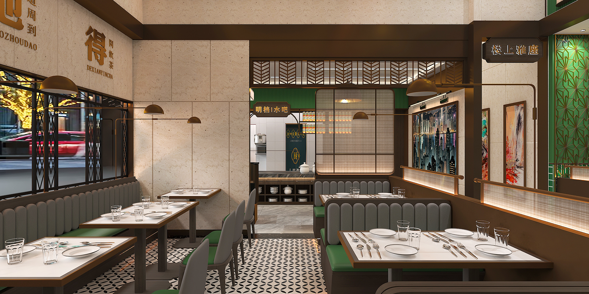 鑫港茶餐厅丨历新设计-0