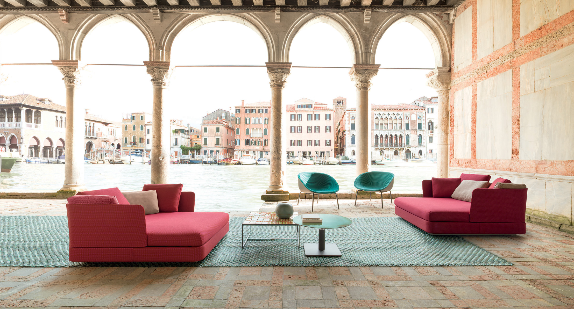 Cove, modular sofa and pouf - Paola Lenti - Outdoor-1