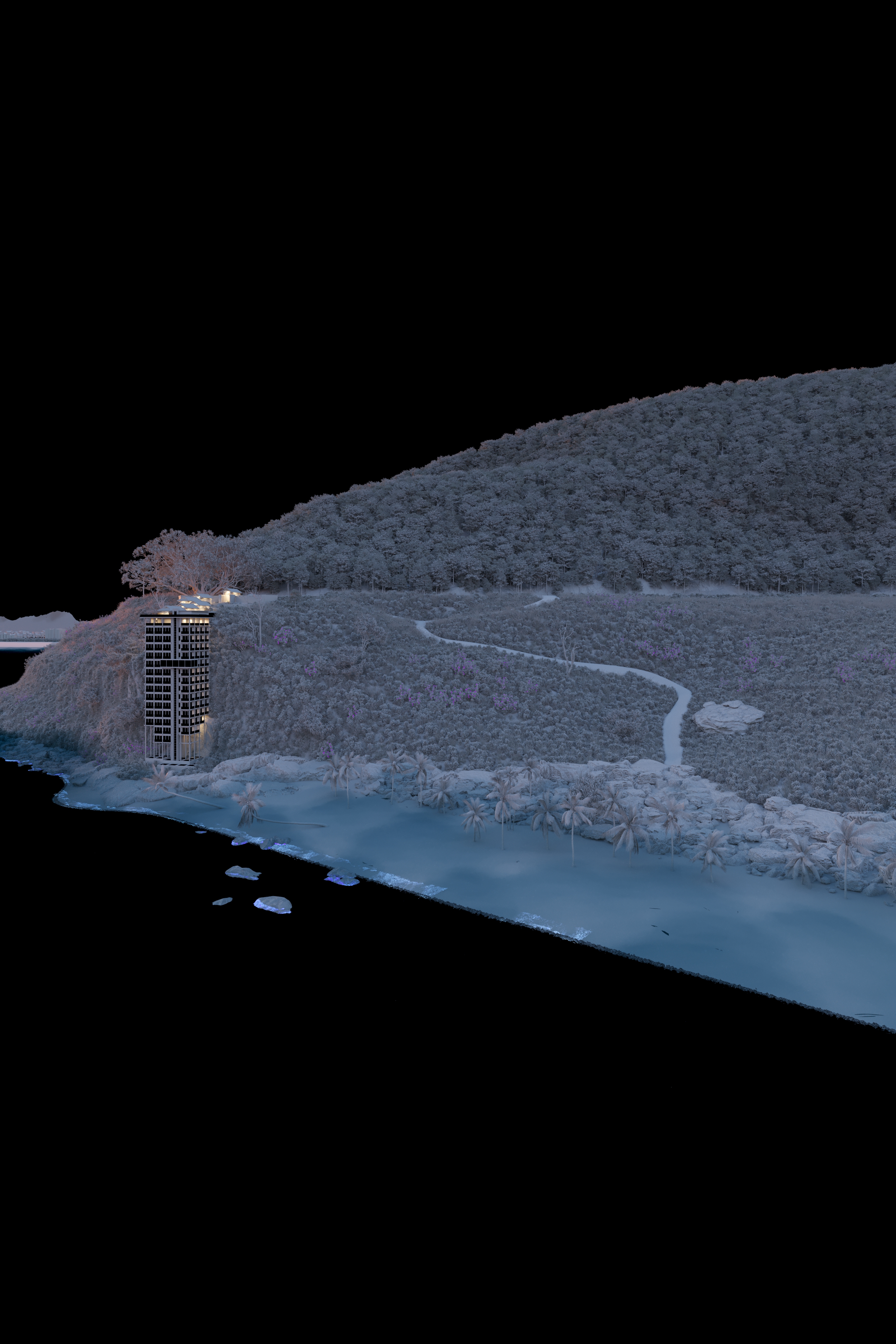 Building on cliff-20