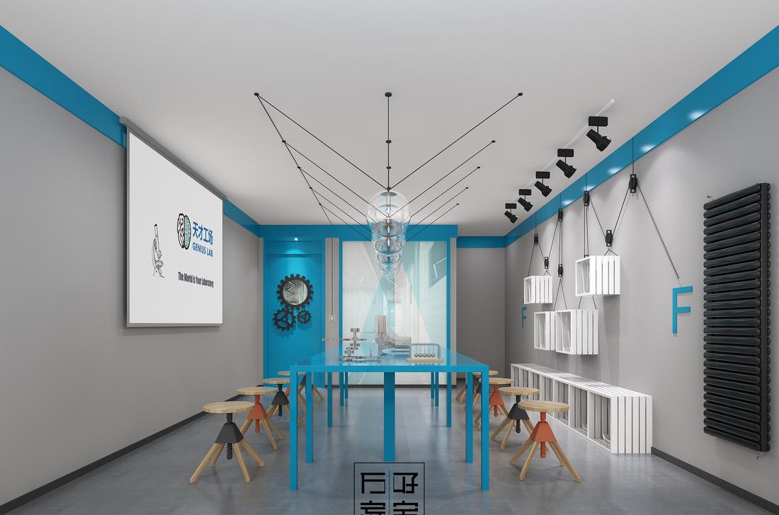 
天才工场380m²儿童实践智力开发教育空 -7