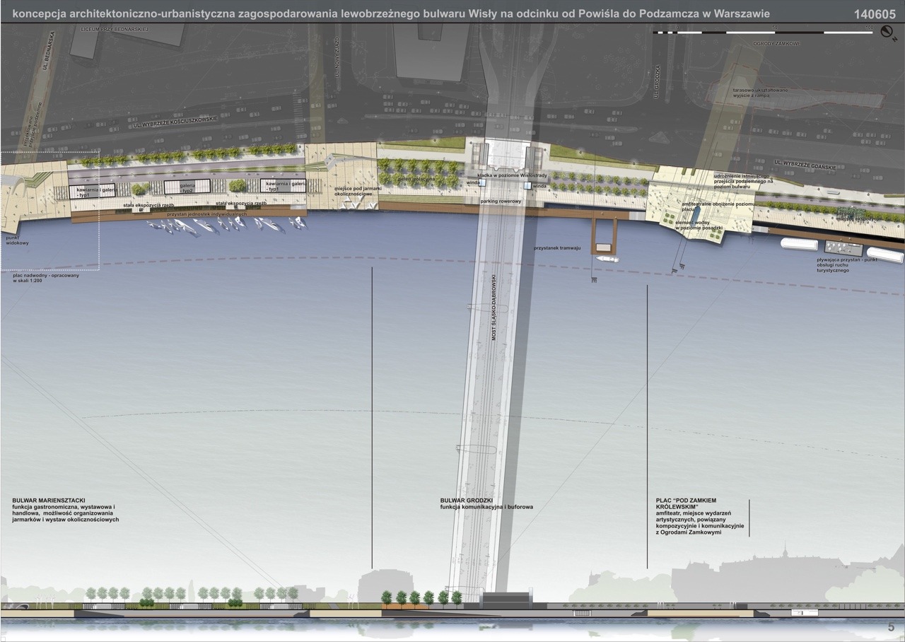 波兰华沙维斯瓦河左岸滨水空间设计-21