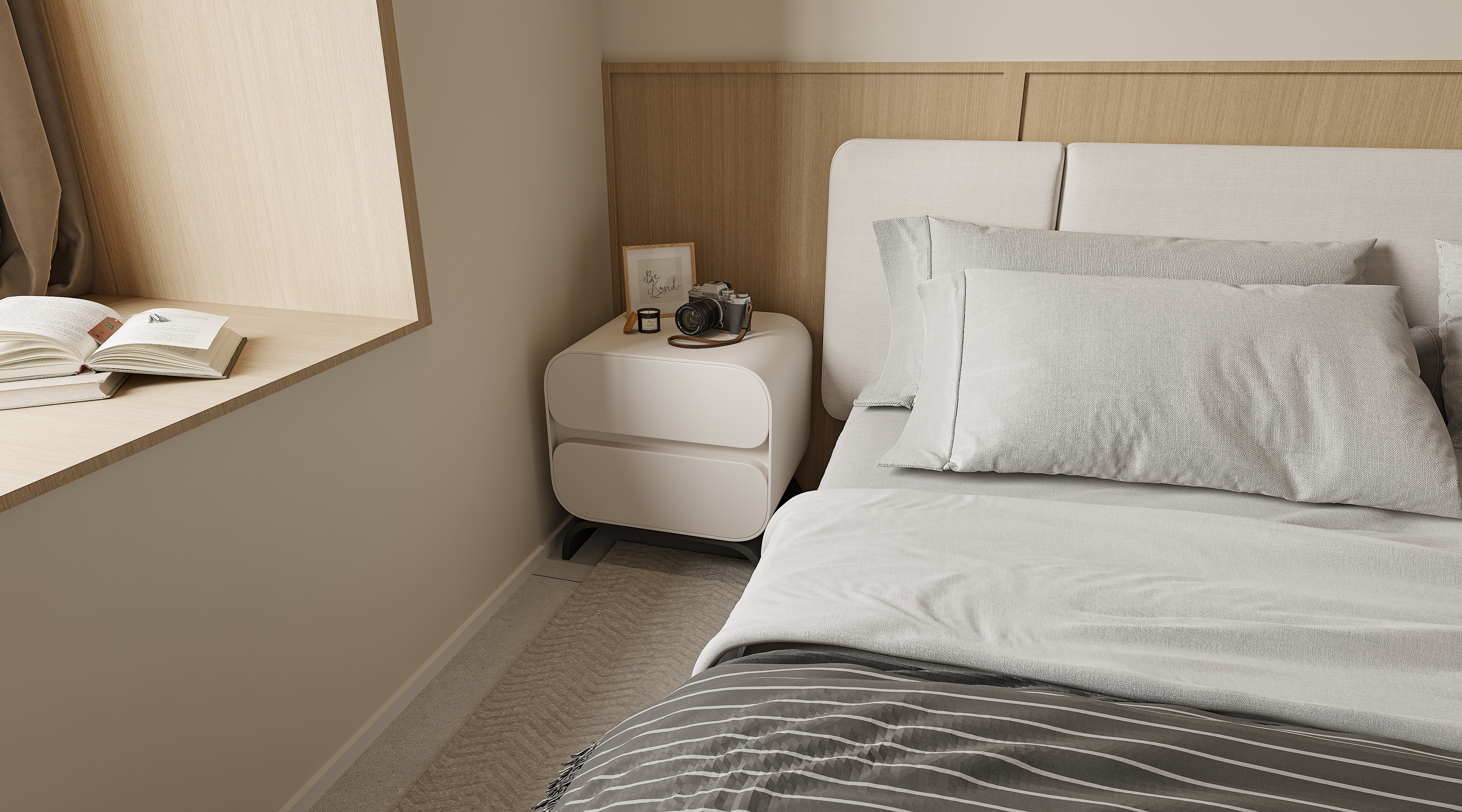 极简 I 奶油 I 郑州碧桂园 I 精装改造-17