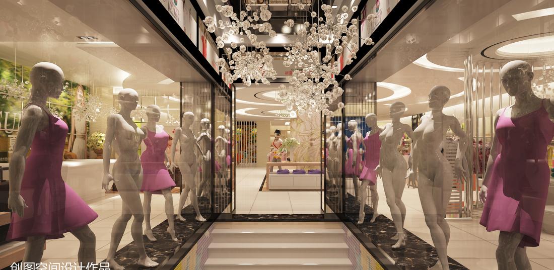 女性专属时尚空间——某女装商场室内设计解析-10