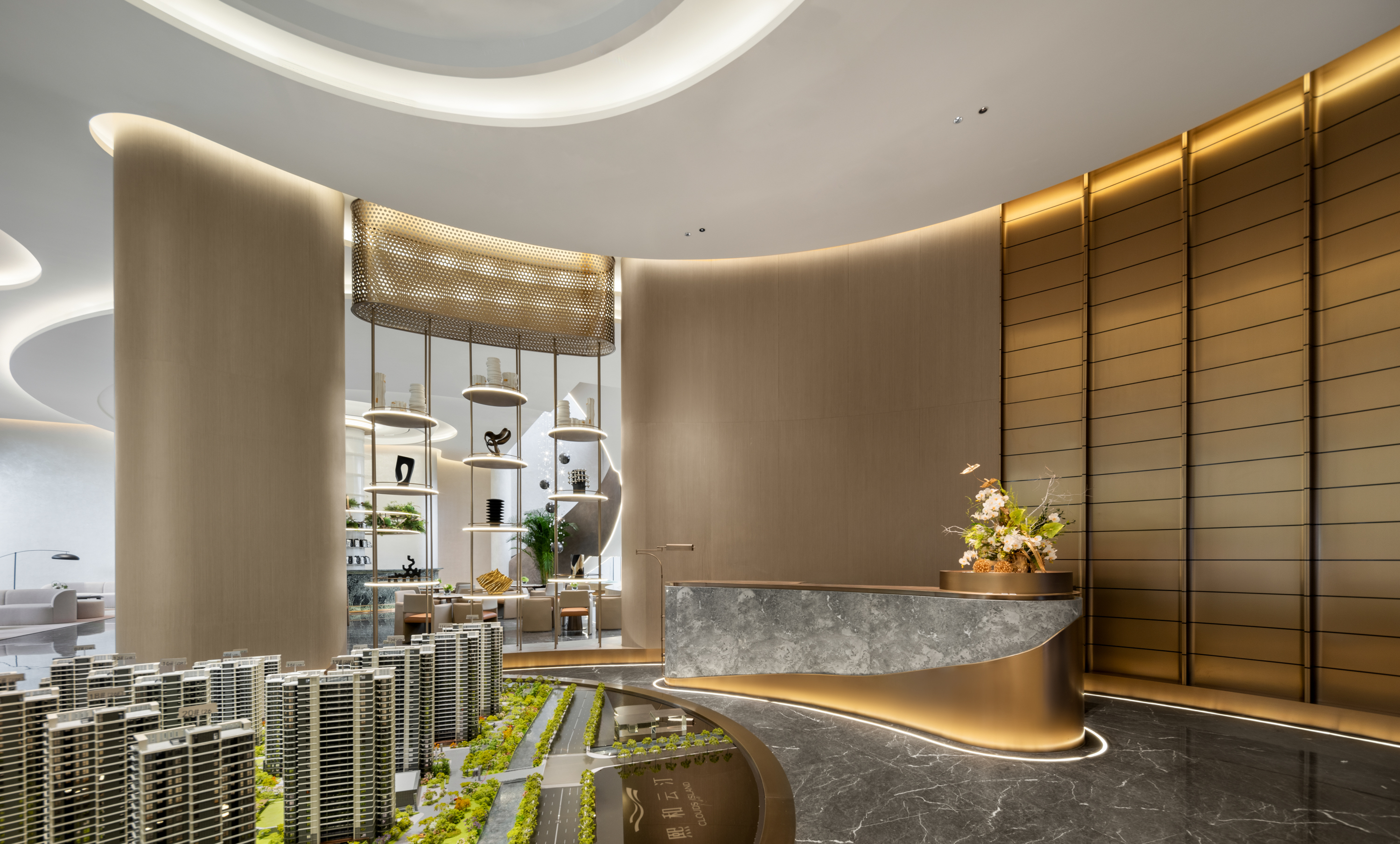 熙和云汀雅园售楼处空间丨域正设计-4