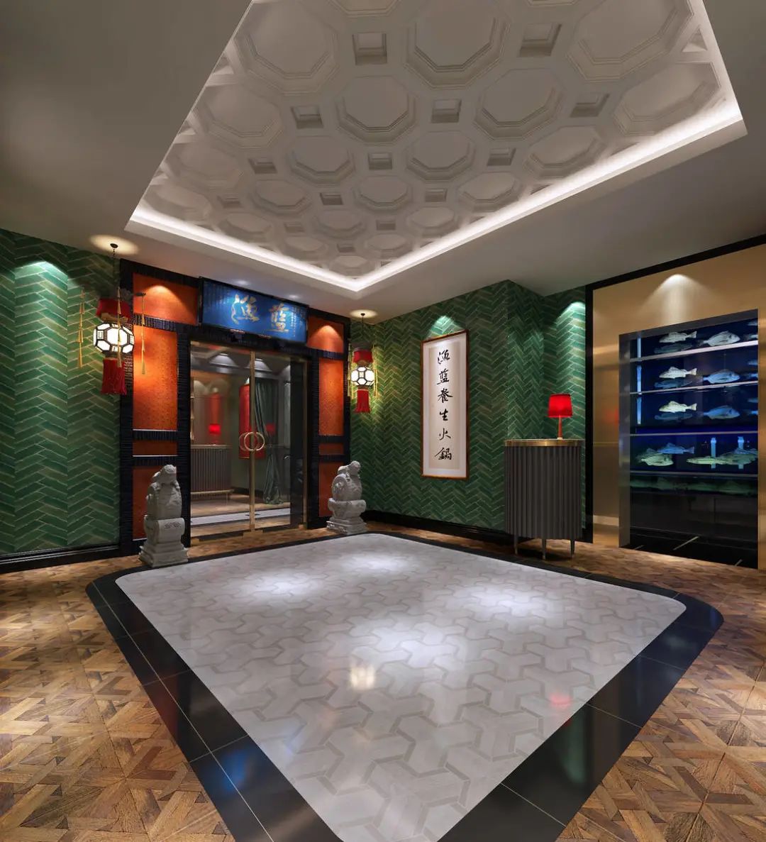 渔蓝海鲜火锅餐厅丨中国北京丨意向东方（北京）设计顾问有限公司-1
