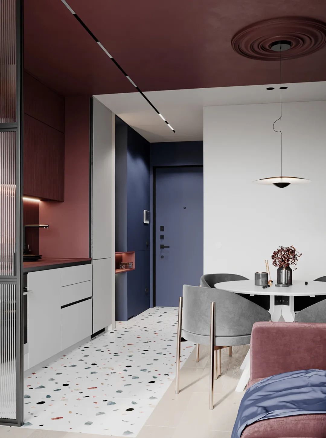 86㎡二居室公寓设计丨意大利丨意大利室内设计师Valeria Mahu-53