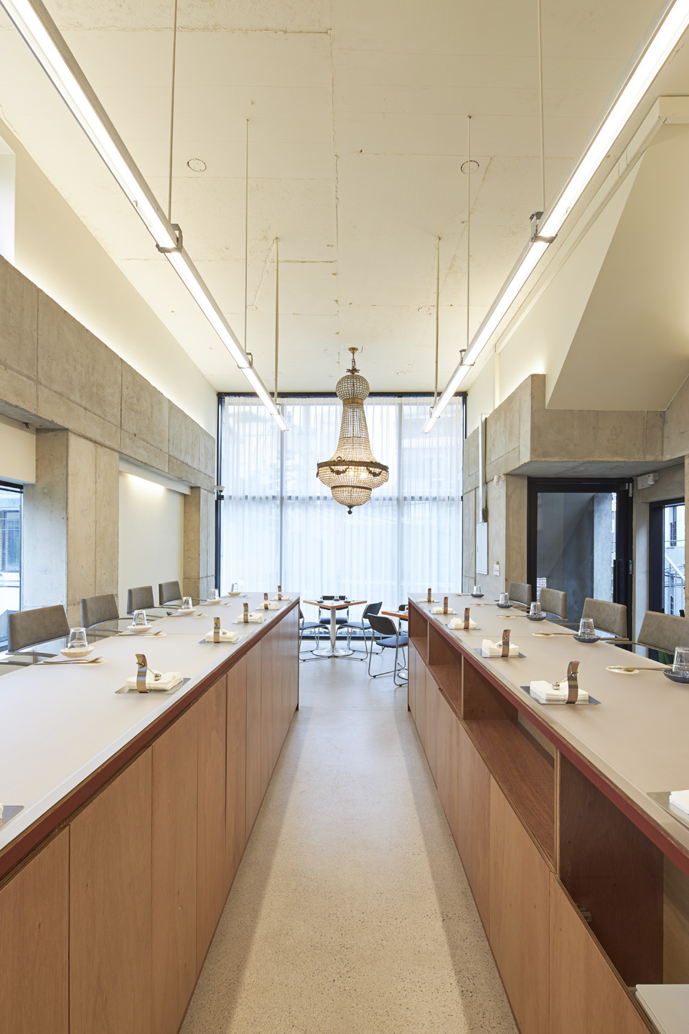 23 平米韩式餐厅，白色&木纹打造高级氛围-9