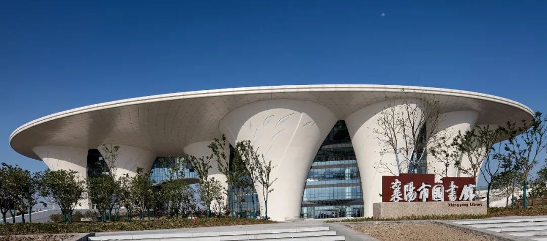 襄阳网红图书馆，自然光线下的现代阅读空间-26