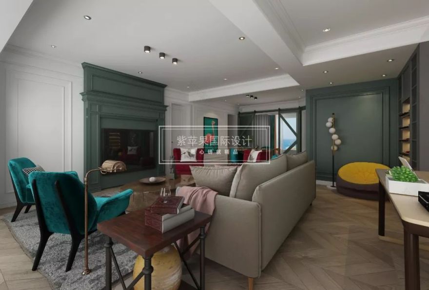 金科江湖海 134㎡简美风,复古又时尚的戏剧演绎-31