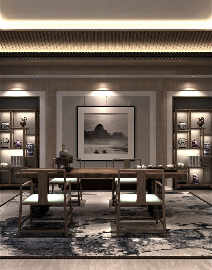 
新中式办公——【禅意办公室】 -14