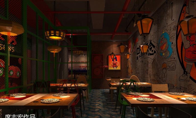 柒八 9 青春时尚主题火锅餐厅,重现 70-90 年代回忆的设计佳作-16