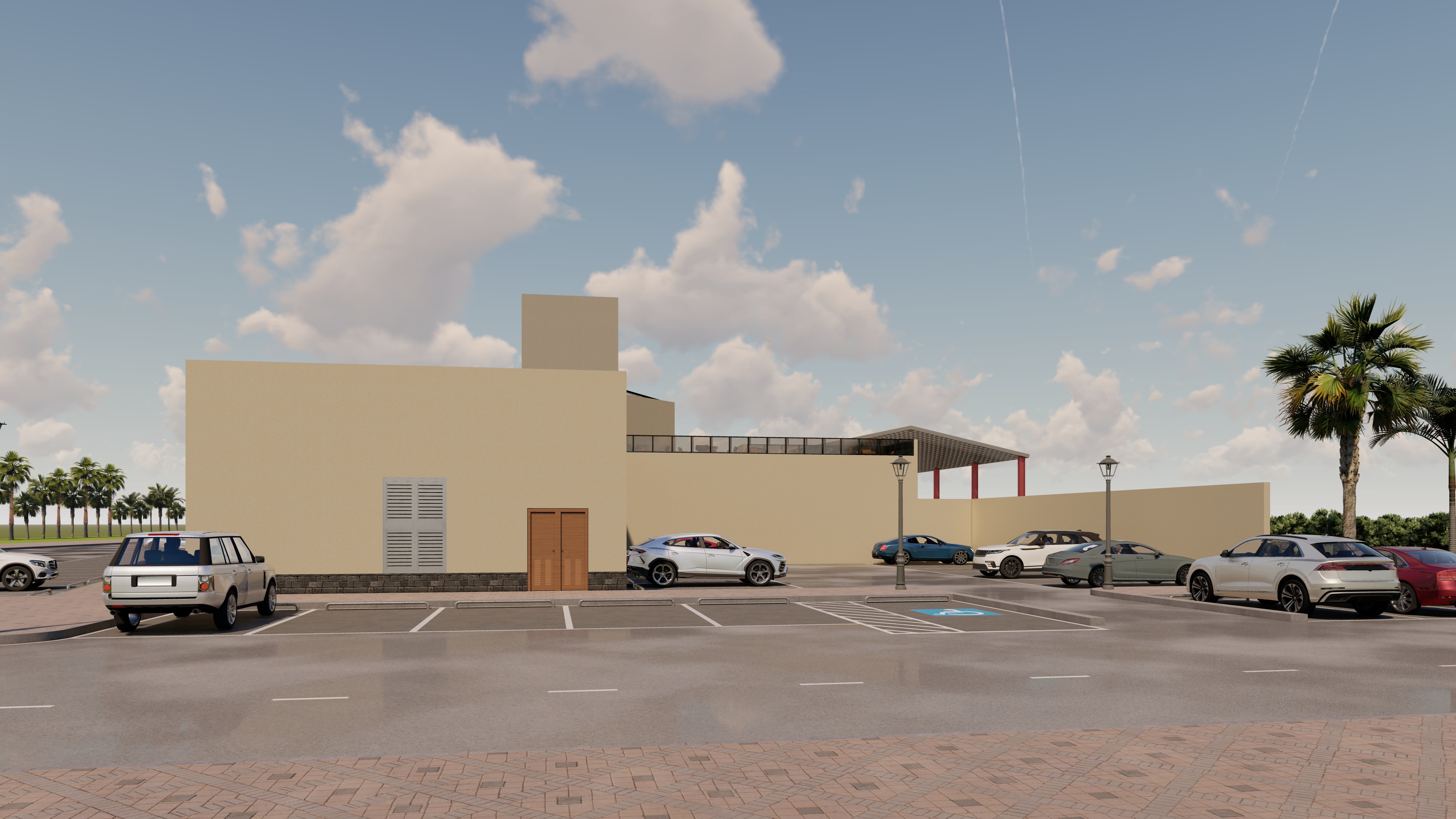 3D ARCHITECTURAL DESIGN FOR A SPORTS CLUB-2