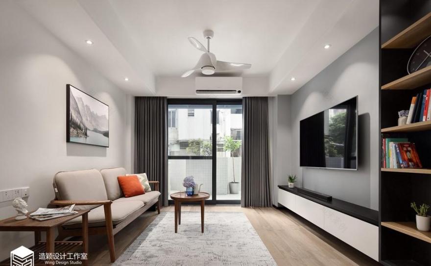 80㎡暗房翻新,简约禅意空间的逆袭-0