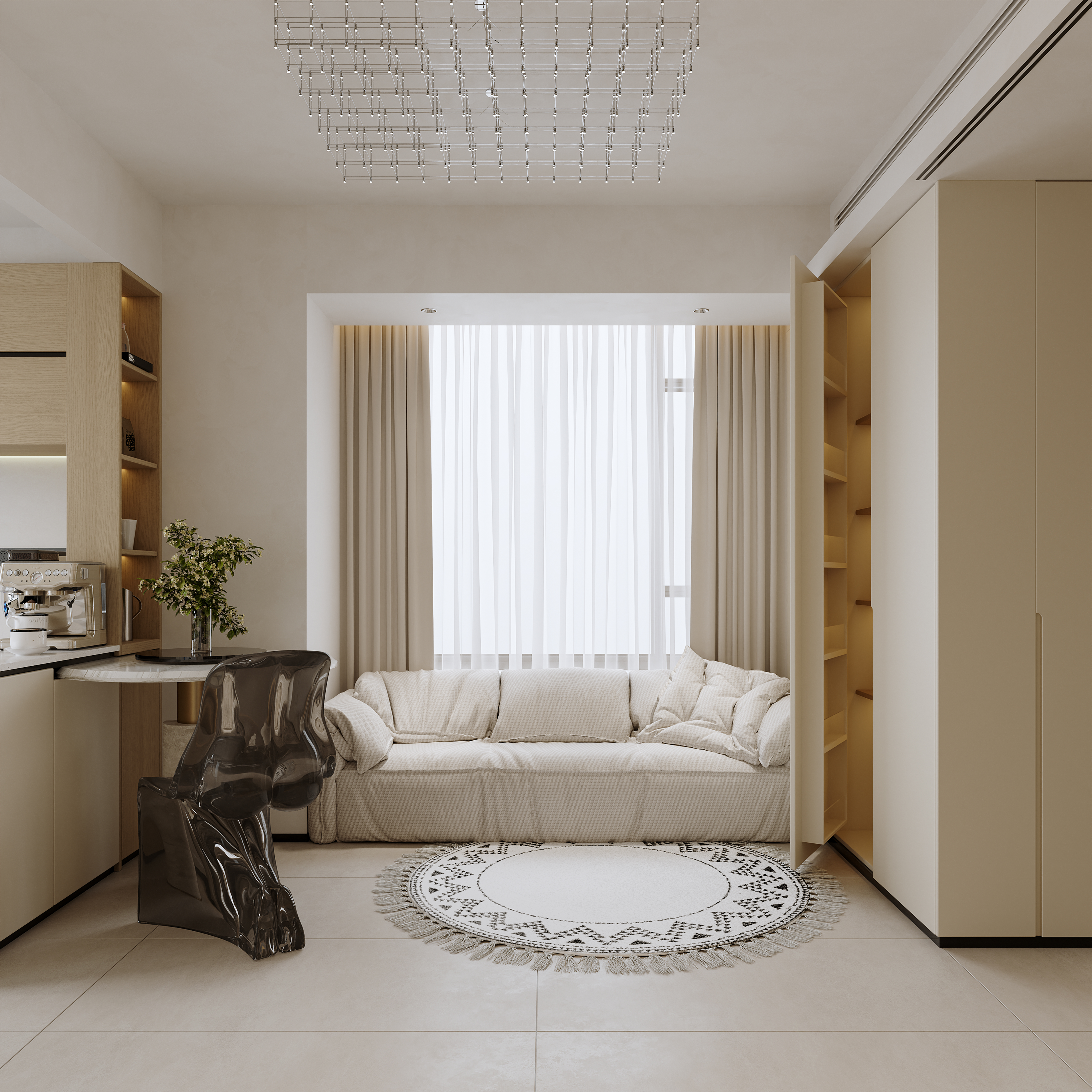 沈阳  巴塞罗那公寓86㎡  现代风效果表现-5