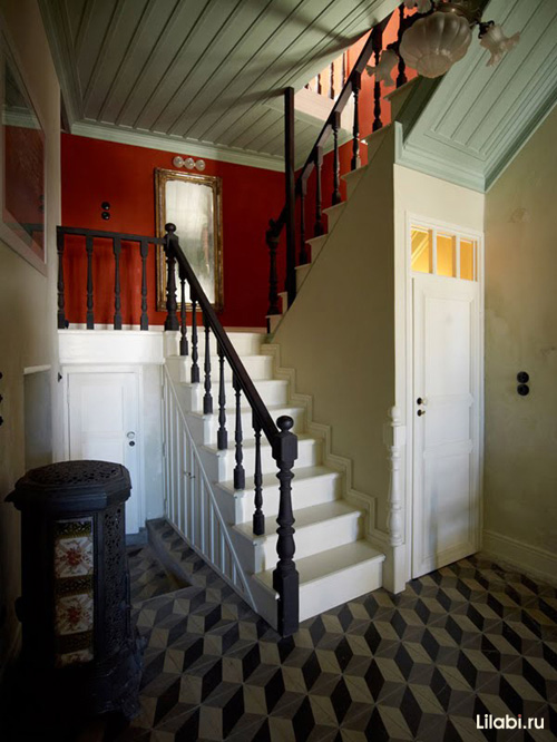 希腊彩色墙面住宅室内设计-10