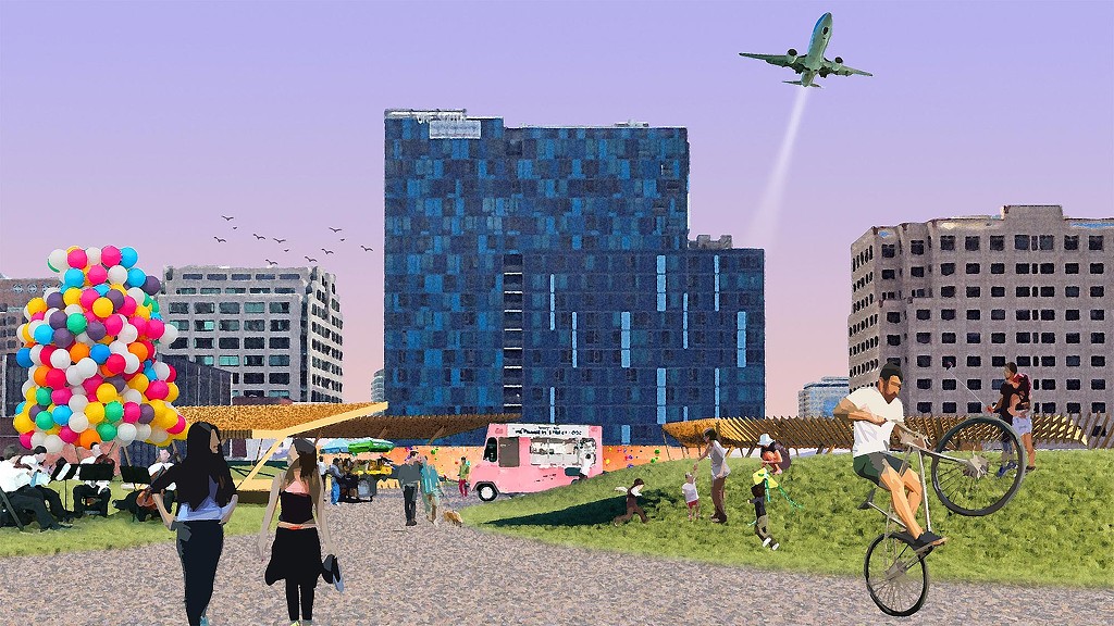 重塑公共空间 | Gensler 将停车场变身为“人民露台”-3