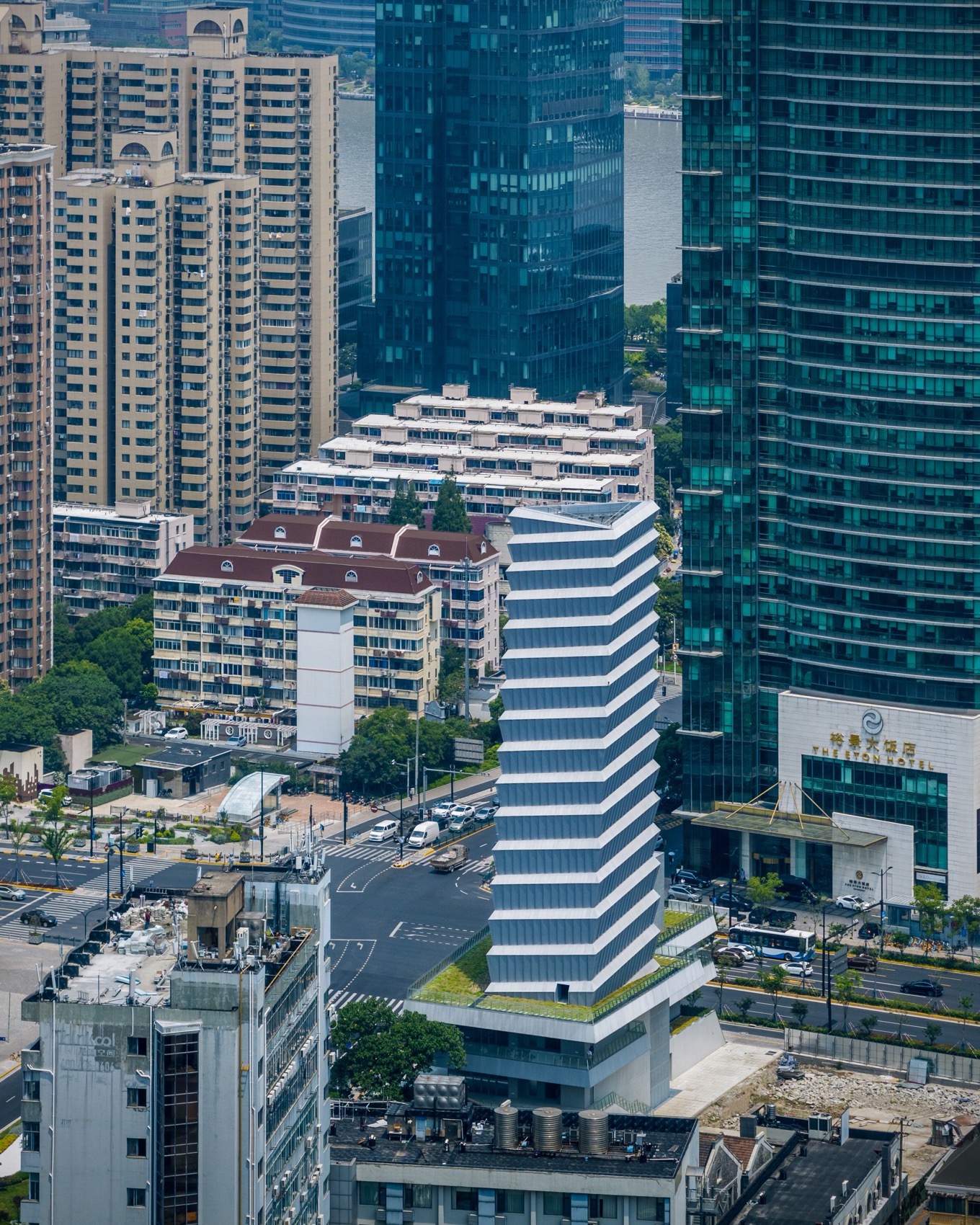 东西通道东方路风塔及轨道交通14号线浦东大道站风井丨周蔚,张斌,致正建筑工作室-32